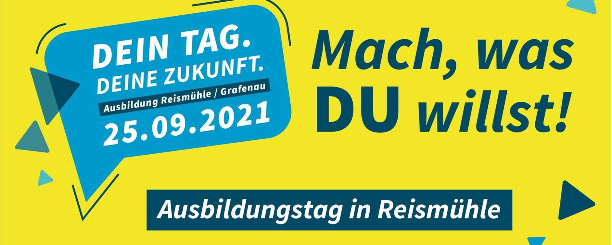 Dein Tag. Deine Zukunft. Komm in die Reismühle.